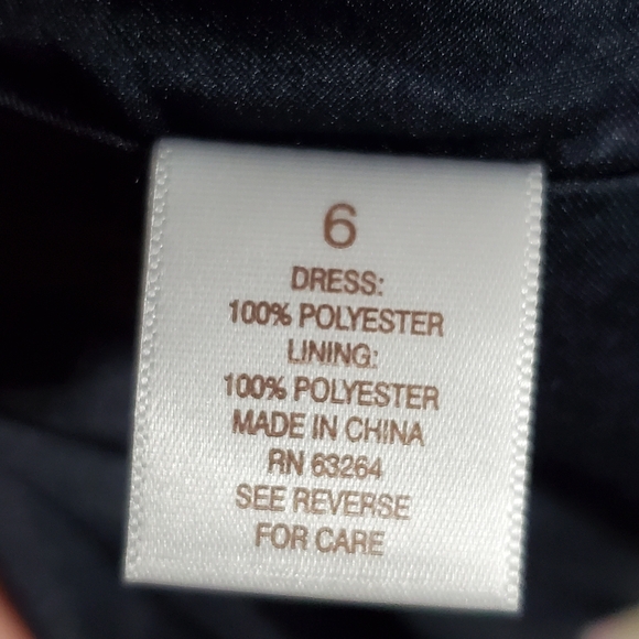 Dress Barn Black and Purple Floral Fit and Flare Cocktail Dress Size 6 - Picture 6 of 6